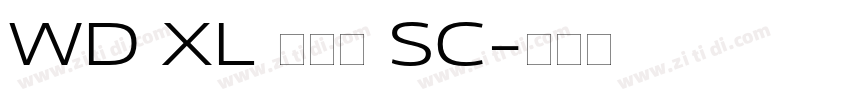 WD XL 滑油字 SC字体转换